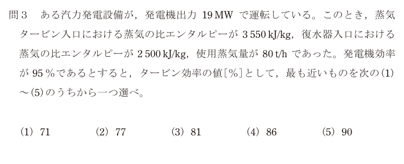 令和4年度 上期 電力 問3 の問題文