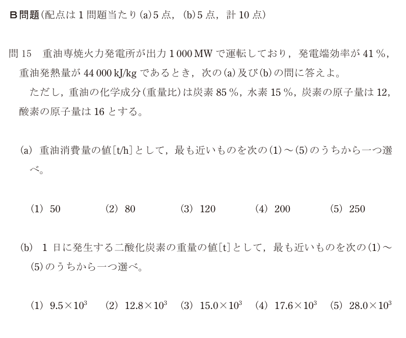 令和6年度 下期 電力 問15 の問題文