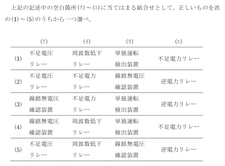 令和6年度 下期 法規 問7 の問題文